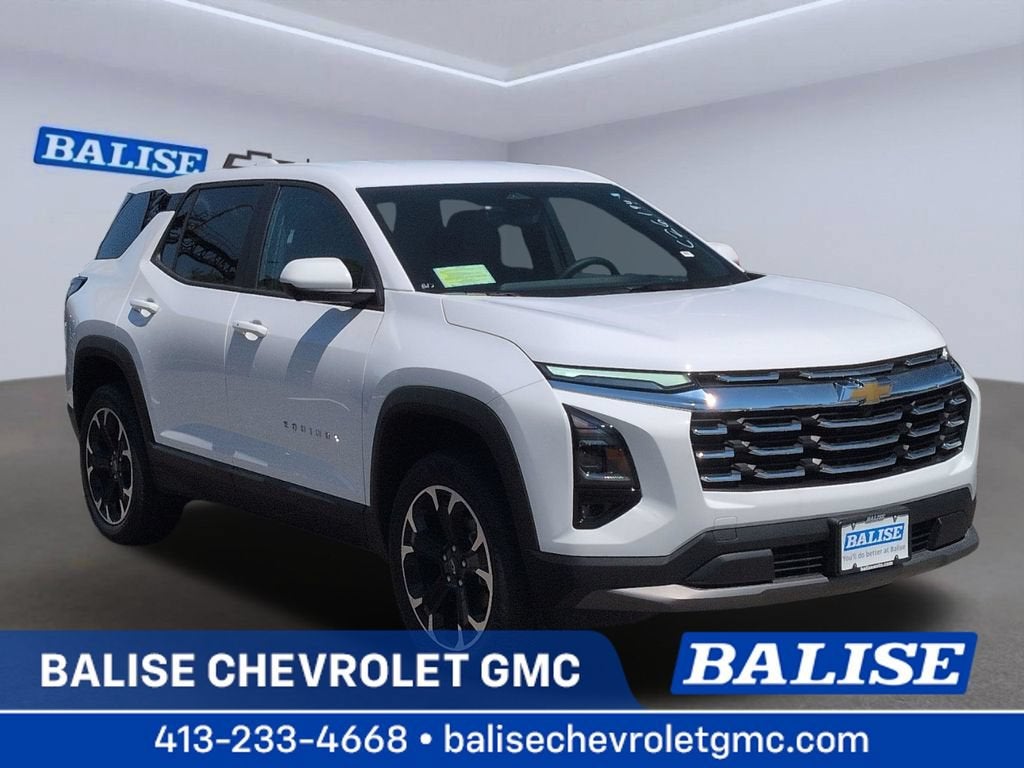 2026 Chevrolet Equinox LT in Summit White — front three-quarter view