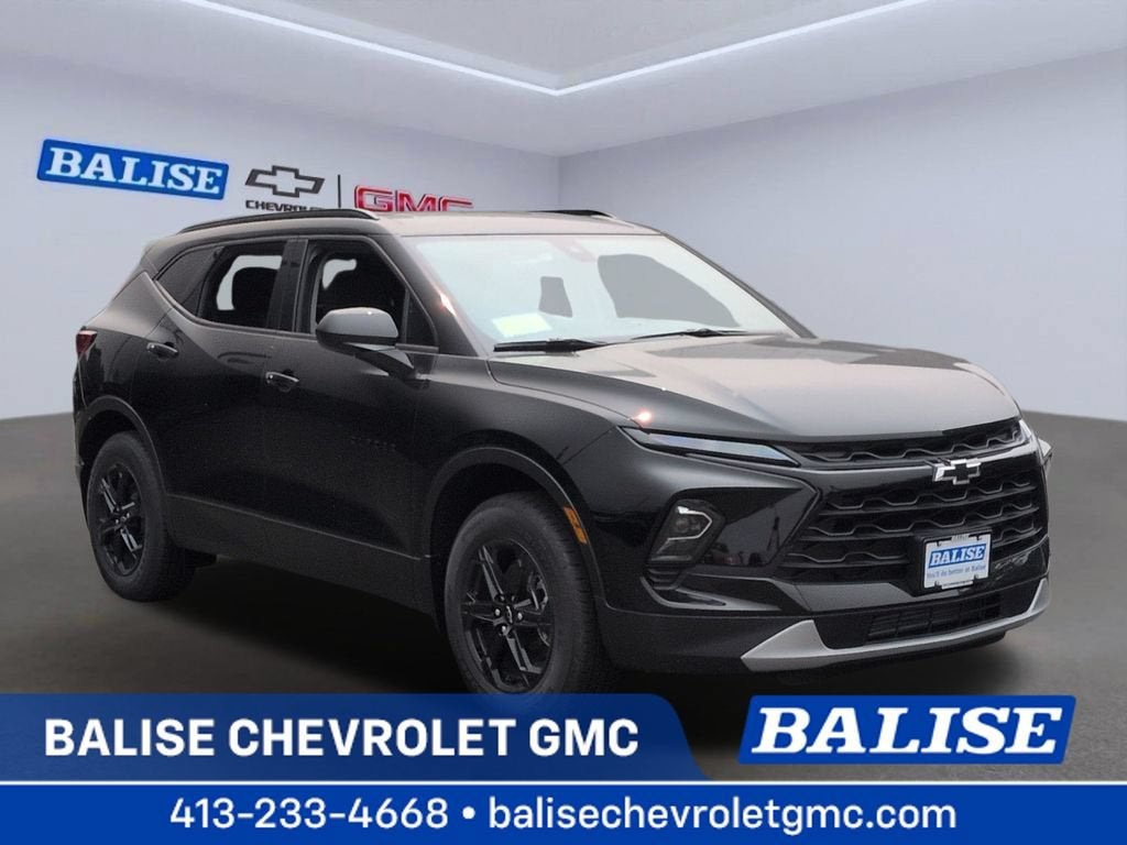 2026 Chevrolet Blazer 2LT in Black — front three-quarter view