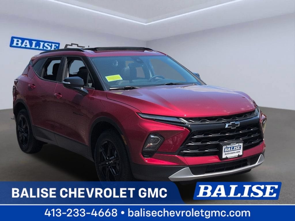 2026 Chevrolet Blazer 3LT in Radiant Red Tintcoat — front three-quarter view